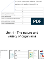 Revision Notes Biology IGCSE Combined