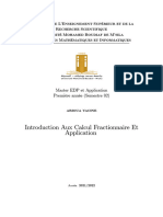 Introduction Aux Calcul Fractionnaire