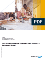 SAP HANA Developer Guide For SAP HANA XS Advanced Model en