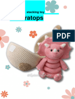 Baby Triceratops Pattern Ludasamigurumi