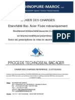 Cahier Des Charges Bac Acier SBS