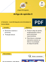 Artigo de Opinião II AULA 9 - 1A