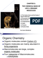 The Chemical Basis of Life Ii: Organic Molecules