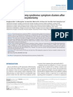 Postcholecystectomy Syndrome: Symptom Clusters After Laparoscopic Cholecystectomy