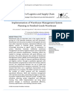 Implementation of Warehouse Management System Plan