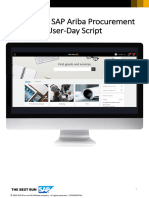 Basic P2O SAP Ariba Procurement User Day Script