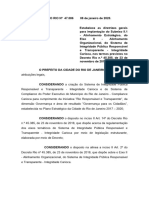 Decreto 47086 08 de Janeiro de 2020