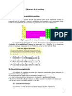 Chapitre II Éléments de Transition