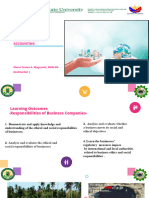 BME 111 Responsibilities of Business Companies