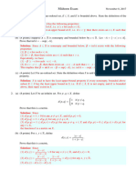 Advanced Calculus-Midterm Exam 1