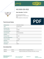 Data Sheet Pressure Gauge