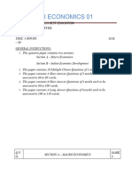 Sample Paper XII ECO 2