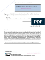 Exploration of Digital Communication Mechanism of Film and Television Media Industry in The Background of Artificial Intelligence