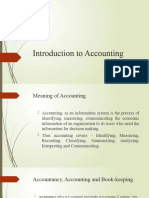 Introduction To Accounting