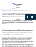 Synopsis of Geology of Ethiopia