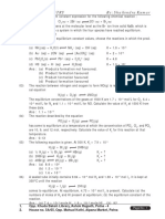 Chemical Equilibrium Assignment