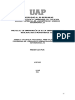 Proyecto de Exportación de Maca Deshidratada Al Mercado de Estados Unidos 2023.