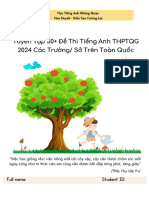 Tuyển Tập Chọn Lọc 50+ Đề Thi Tiếng Anh THPTQG 2024 Các Trường - Sở Trên Toàn Quốc