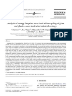 Analysis of Energy Foorprints With Recycling of Glass and Plastic Case Studies For Inbdustrial Ecology