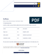 Dictionary Cambridge Org Grammar British Grammar Suffixes