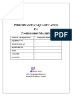 Performance Re-Qualification Compression Machine 27 Stn.