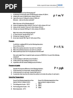 WS - Solids Liquids - Gases Calculations