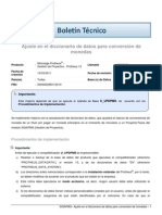 PMS - Ajuste en El Diccionario de Datos para Conversión de Monedas - TODOS PAISES LOCALIZADOS