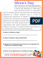 Childrens Day Reading Comprehension Passage