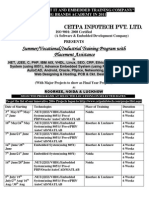 CETPA Summer Training Details-2012