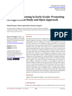 Algebraic Reasoning in Early Grade - Promoting Through Lesson Study and Open Approach