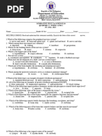 Q3 Summative Test 2 Science 10