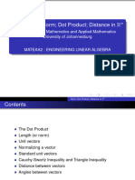 3.2 Norm, Dot Product, Distance