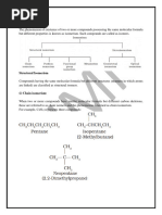 Isomerism in OC