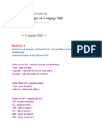 Exercices Corrigés en Langage SQL