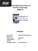 Lab 03 Assignment No - 03