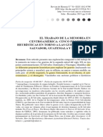 Ralph Sprenkel - El - Trabajo - de - La - Memoria - en - Centroamerica - Rev. Historia No. 76 (2017) Subray