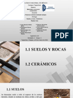 1.1 Suelos y Rocas.,1.2 Cerámicos. - Equipo Rosa