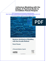 Textbook Ebook Systems Architecture Modeling With The Arcadia Method A Practical Guide To Capella 1St Edition Pascal Roques All Chapter PDF