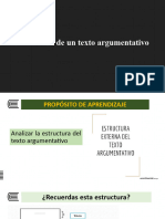 SEMANA 3 - Estructura Del Texto Argumentativo