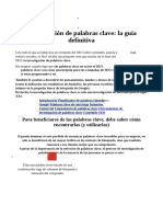 Investigación de Palabras Clave La Guía Definitiva