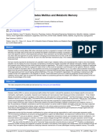 Zebrafish Model of Diabetes Mellitus and Metabolic Memory