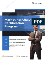 Marketing Analytics Certification Program