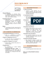 Lecture 1 Abnormal Psychology