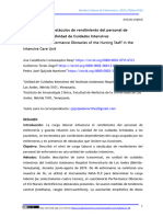 COMEZAQUIRA y Cols 2021 RevCubEnf Carga Laboral y Obstáculos de Rendimiento Del Personal de