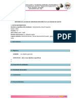 Informe de La Gira de Observacion Quito Estudiantes