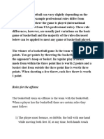 Rules and Regulations For Basketball