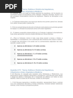 1 Apol 1 Teoria, Estética e História Da Arquitetura Urbanismo e Artes Arquitetura Moderna