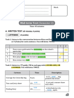 Mid-Term Test 3 (Semester 2)