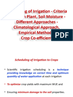 AGR 351 - Scheduling of Irrigation - PPT 1 - Agri Junction