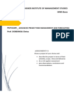 ENCHO - Project Risk Management and Forecasting Assignment 1 V1